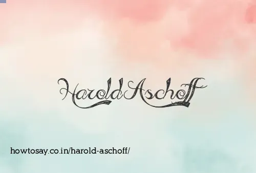Harold Aschoff