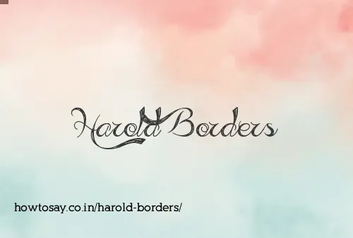 Harold Borders