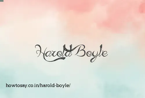 Harold Boyle