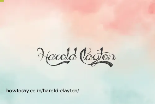 Harold Clayton