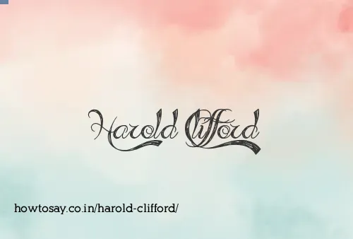 Harold Clifford