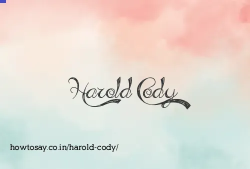 Harold Cody