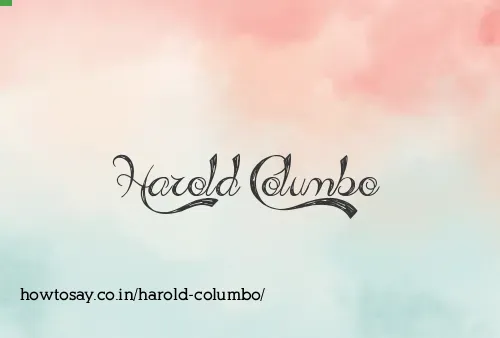 Harold Columbo