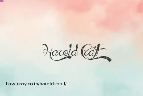 Harold Craft