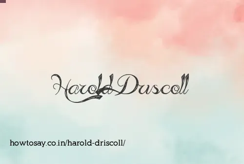 Harold Driscoll