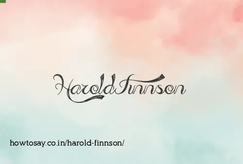 Harold Finnson