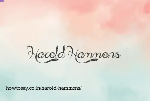 Harold Hammons