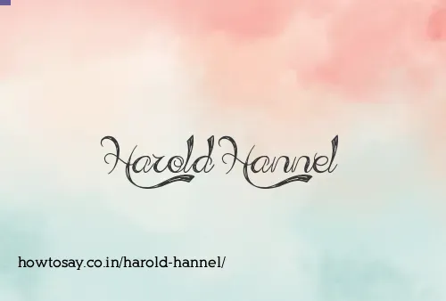 Harold Hannel