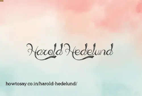 Harold Hedelund