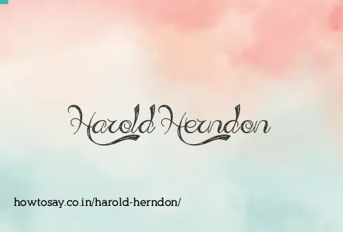 Harold Herndon