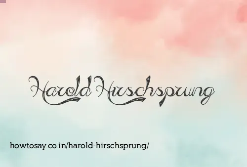 Harold Hirschsprung