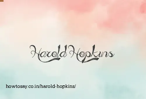 Harold Hopkins