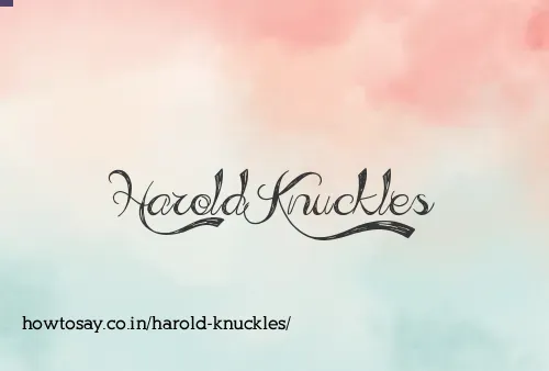 Harold Knuckles