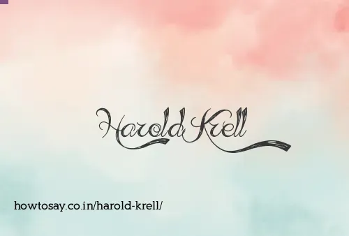 Harold Krell