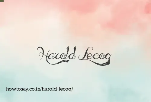 Harold Lecoq