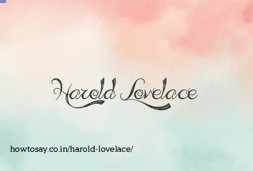 Harold Lovelace