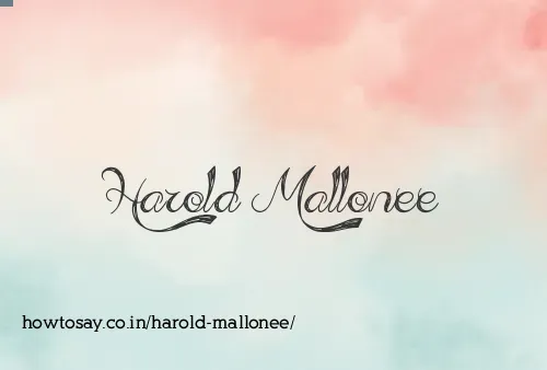 Harold Mallonee