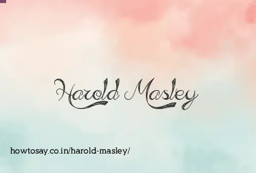 Harold Masley
