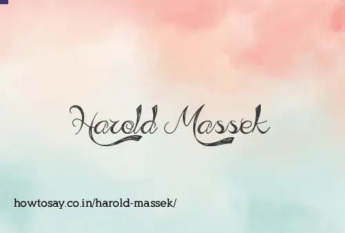 Harold Massek