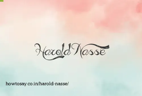 Harold Nasse