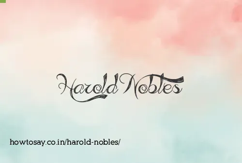 Harold Nobles
