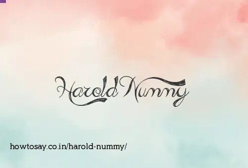 Harold Nummy