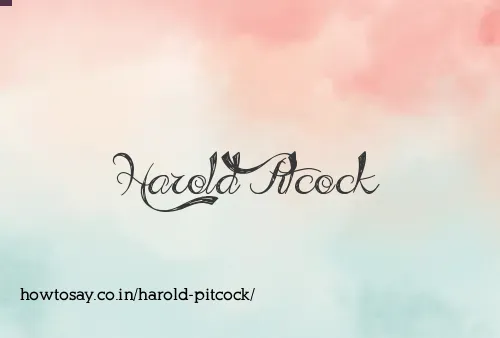 Harold Pitcock