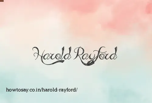 Harold Rayford