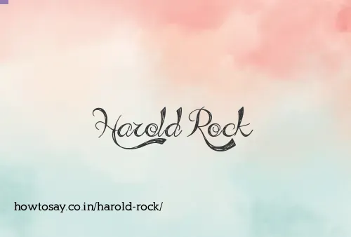 Harold Rock