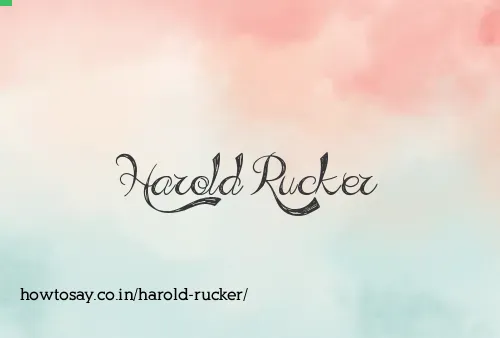 Harold Rucker