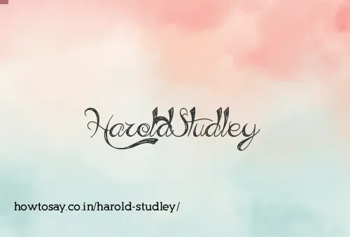 Harold Studley