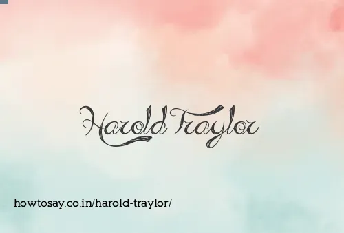 Harold Traylor