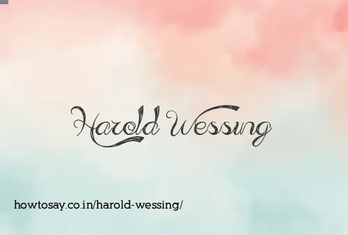 Harold Wessing