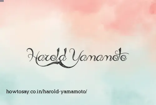 Harold Yamamoto
