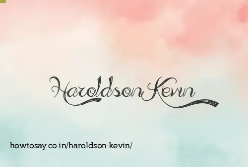 Haroldson Kevin