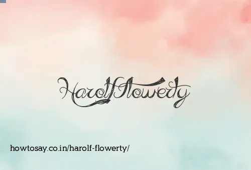 Harolf Flowerty