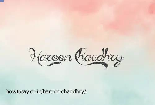 Haroon Chaudhry