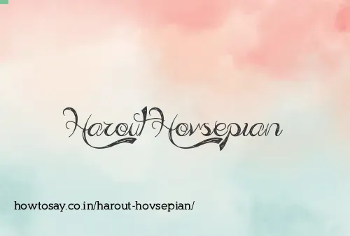 Harout Hovsepian