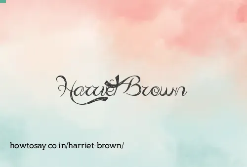 Harriet Brown