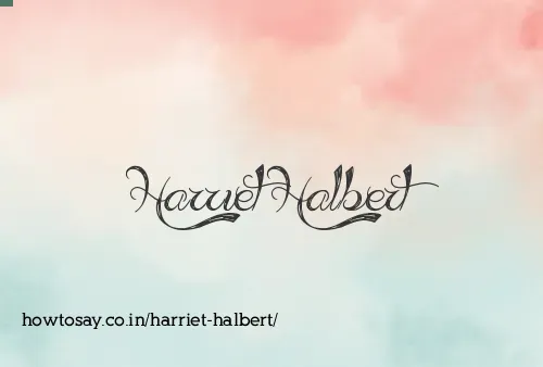 Harriet Halbert