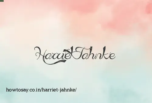 Harriet Jahnke