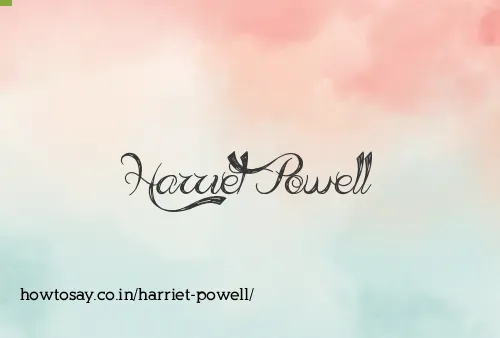 Harriet Powell