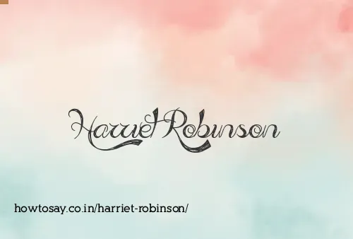 Harriet Robinson