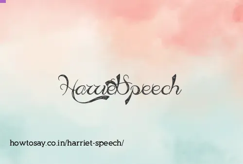 Harriet Speech