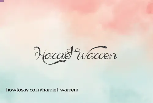 Harriet Warren