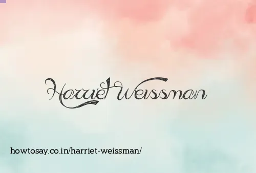 Harriet Weissman