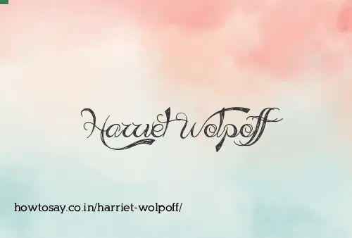 Harriet Wolpoff