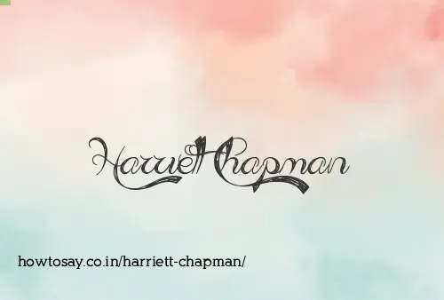 Harriett Chapman