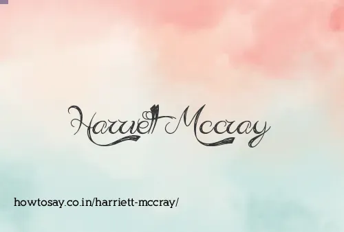 Harriett Mccray