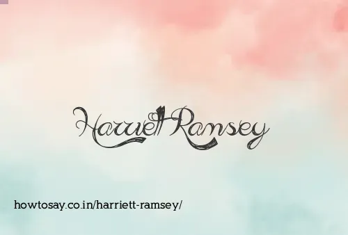 Harriett Ramsey